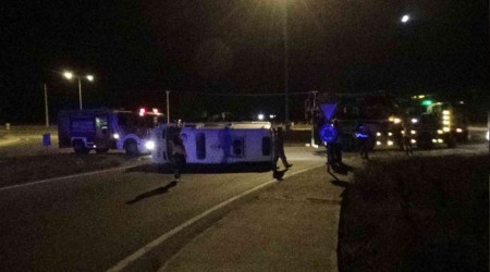 Silivri'de ambulans yan yatt