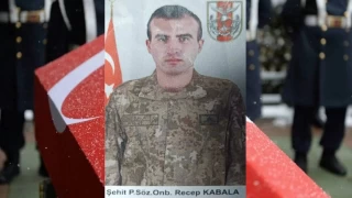 Şırnak'ta Pençe-Kaplan şehidi için tören düzenlendi