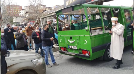 Taksici esnafına yüzlerce araçlık konvoyla veda
