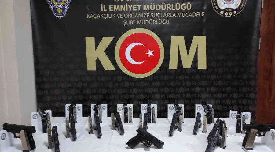 TEM'de 20 ruhsats�z tabanca ele ge�irildi