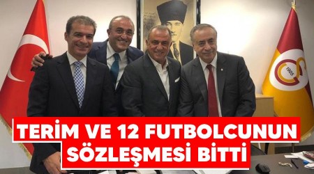 Terim ve 12 futbolcunun sözleşmesi bitti