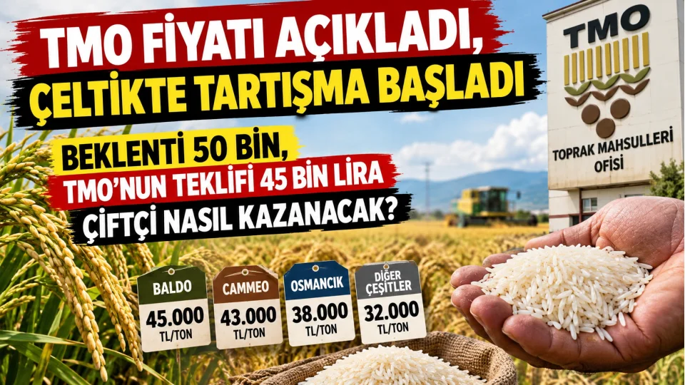 TMO F�YATI A�IKLADI, �ELT�KTE TARTI�MA BA�LADI