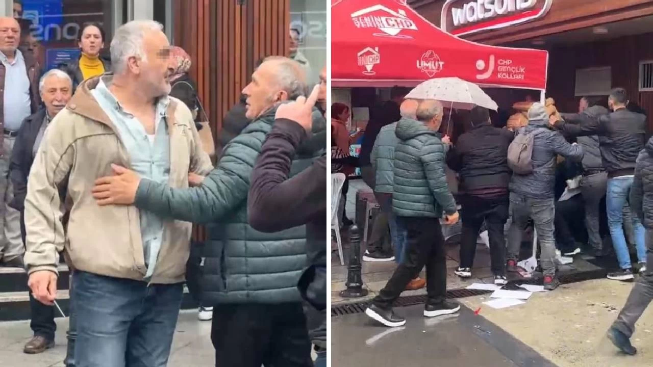 Trabzon’da CHP standına bıçaklı saldırı