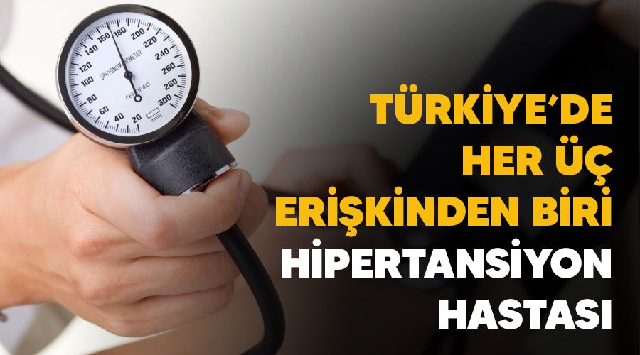 Türkiye'de her üç erişkinden biri hipertansiyon hastası