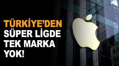Türkiye'den süper ligde tek marka yok!