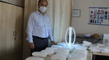 Ultraviyole ışınları ile maske sterilizasyonu