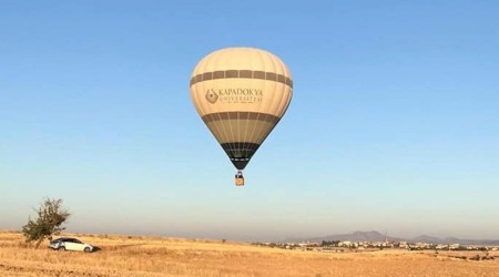 Ulubey Kanyonlar'nda scak hava balonu ile yolculuk