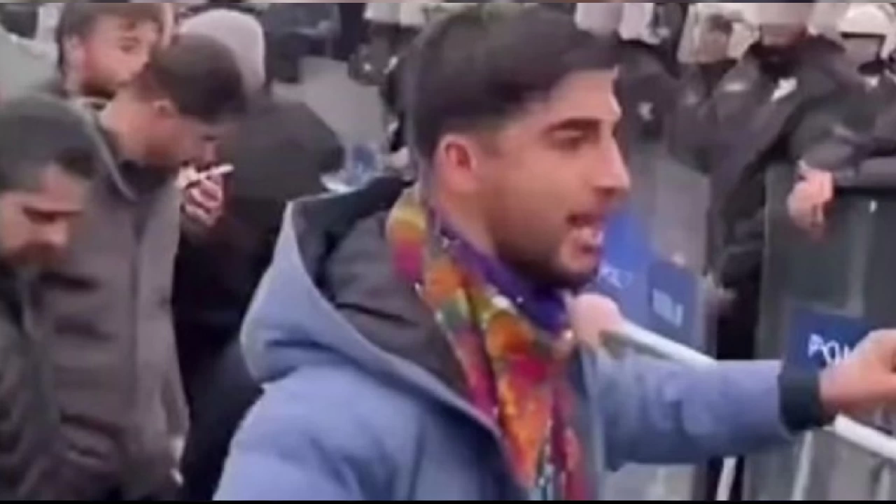 "Vali ��k lan buraya" diyen g�sterici tutukland�