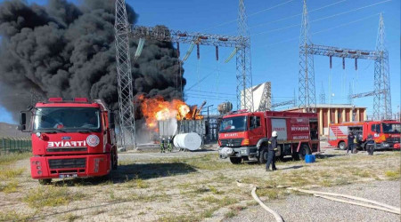 Van'daki trafo yangını 6 saatte söndürüldü