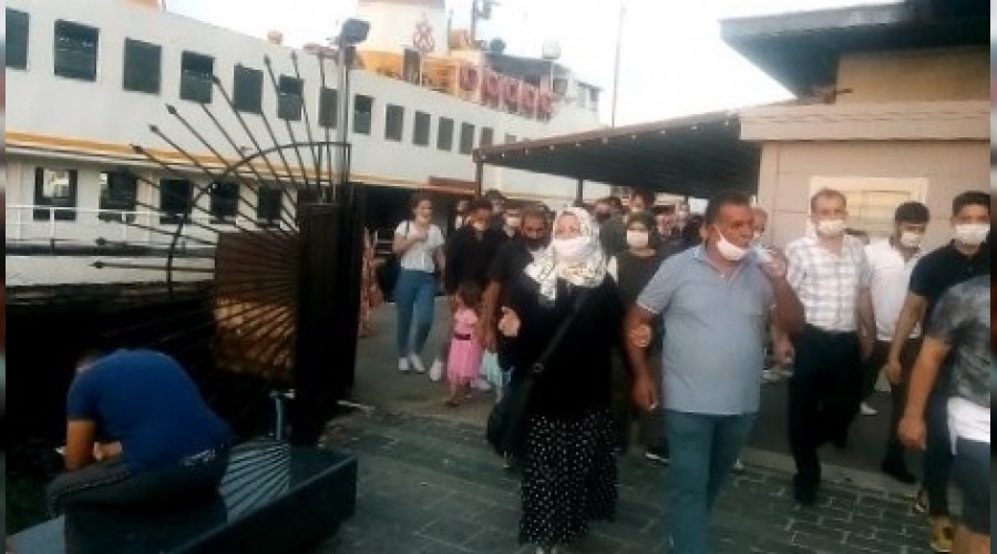 Vapurun motorunda korkutan yang�n  