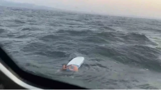 Yalova'da denizde s�r�klenen baba ve k�z� 5 kilometre a��kta kurtar�ld�
