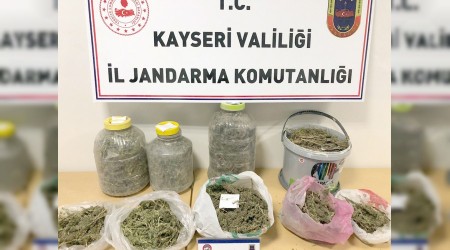 Yaşlı çift, 22 kilo esrarla yakalandı