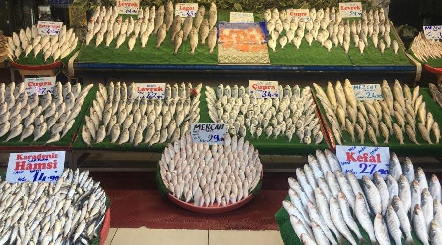Yeni sezonda balıklar tezgahlardaki yerini aldı