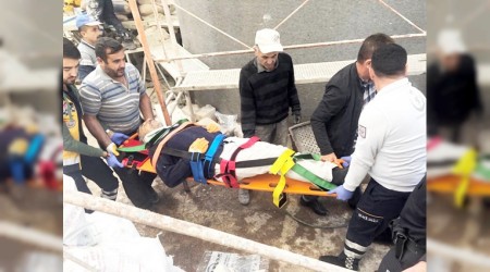 Yük asansörü yere çakıldı
