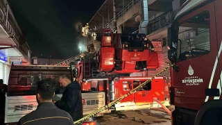 Zeytinburnu'nda conta atlyesinde kan yangn sndrld