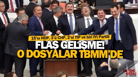25 dokunulmazlık dosyası Meclis’e sevk edildi