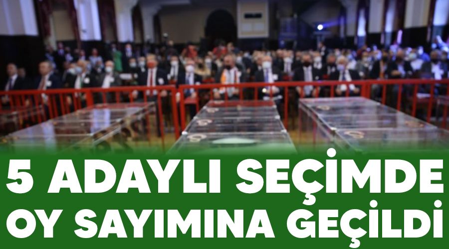 5 adaylı seçimde oy sayımına geçildi