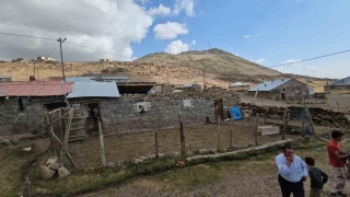 Adilcevaz'da oluan hortum atlar uurdu