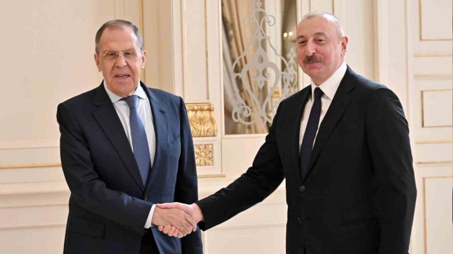 Aliyev, Rusya Dışişleri Bakanı Lavrov'u kabul etti