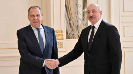 Aliyev, Rusya Dışişleri Bakanı Lavrov'u kabul etti