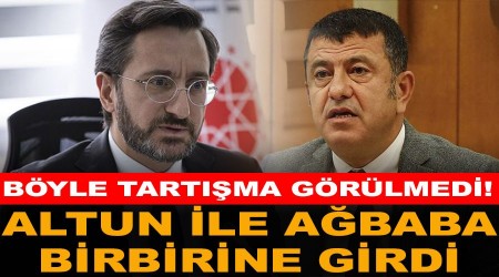 Altun ile Ağbaba birbirine girdi. Böyle tartışma görülmedi !