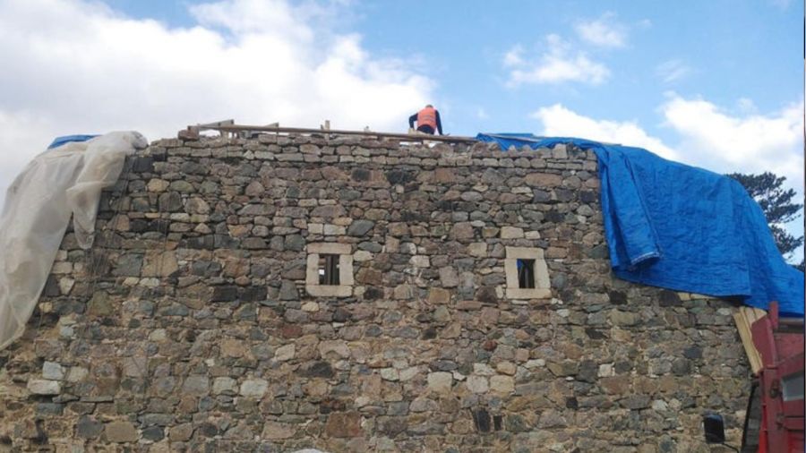 Alucra'daki tarihi kilisede restore almalar yeniden balad