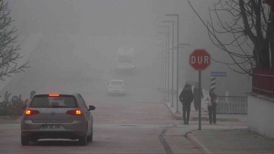 Amasya'da yoğun sis etkili oldu
