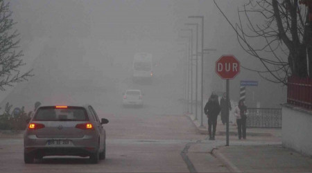 Amasya'da yoğun sis etkili oldu