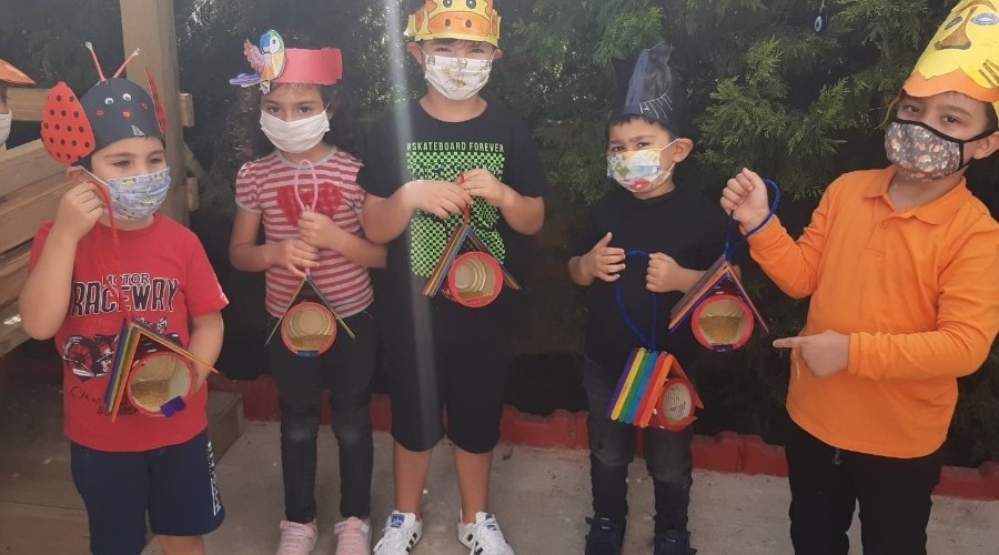 Atık malzemeler, minik ellerde yuvaya dönüştü