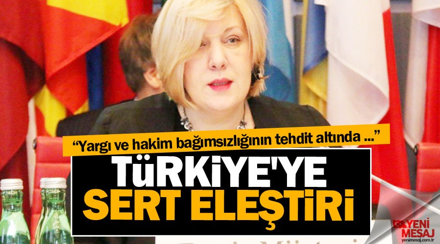 Avrupa Konseyi'nden Türkiye'ye sert eleştiri