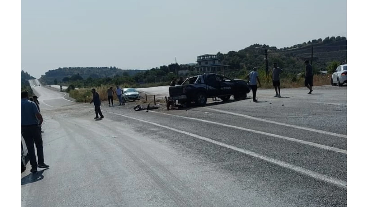 Aydın'da takla atan kamyonette 1 ölü, 2 yaralı