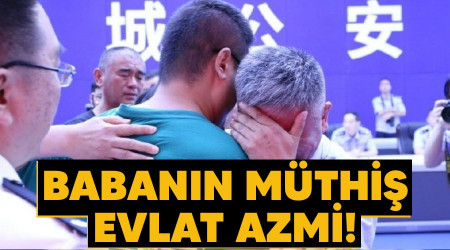 Babanın müthiş evlat azmi!