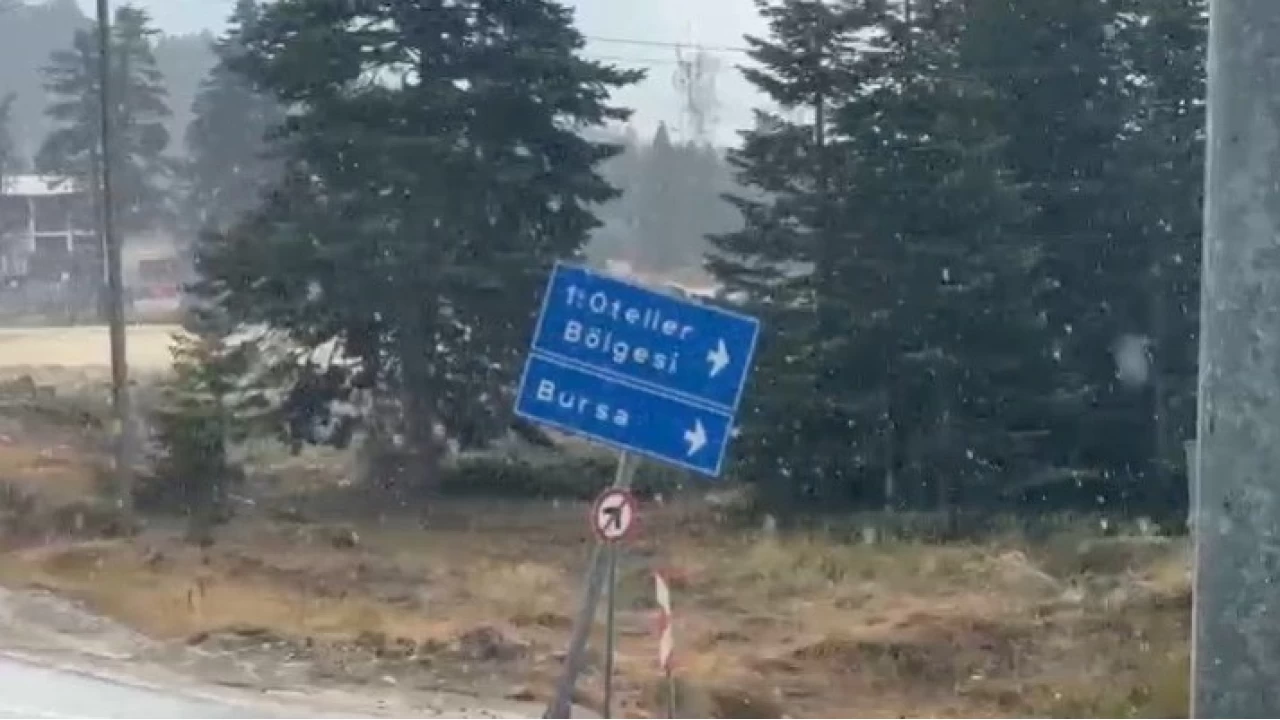 Bursa'da 5 dakikalk yamur serinletti