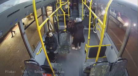 Bursa'da halk otobüsündeki hırsızlık