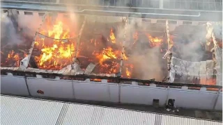 Bursa'da mobilya fabrikasında büyük yangın...