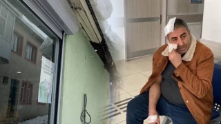 Çatıdan düşen buz canından ediyordu