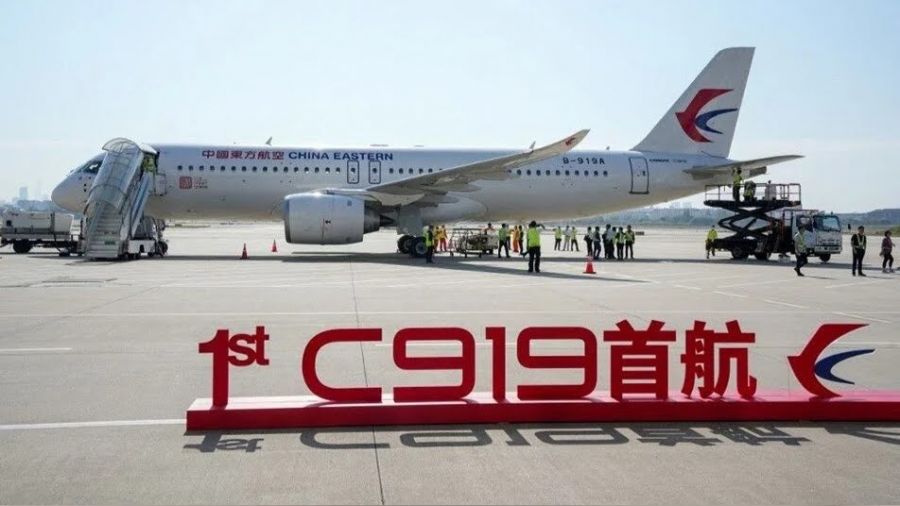 Çin'in yerli uçağı "C919" ilk seferini yaptı