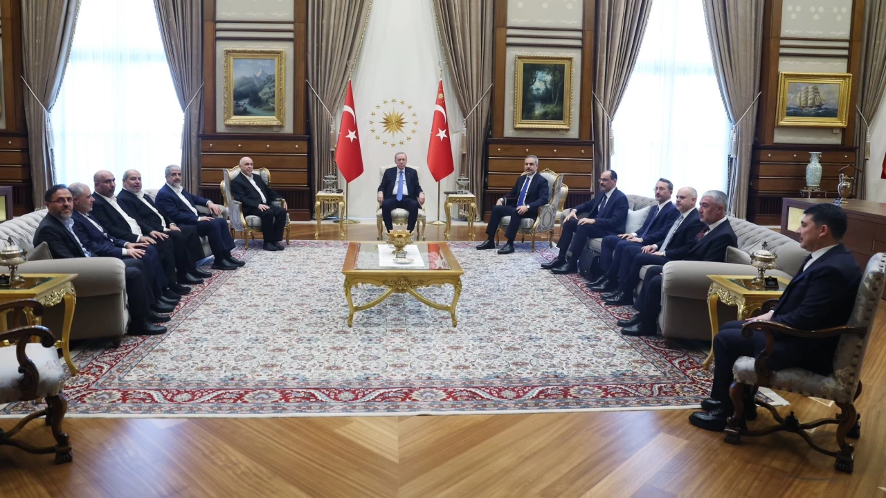Cumhurbaşkanı Erdoğan, Hamas heyetini kabul etti