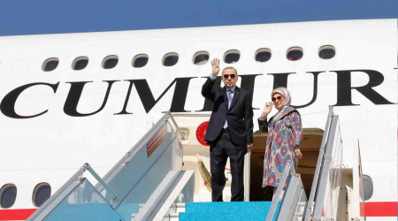 Cumhurbaşkanı Erdoğan Özbekistan'a gitti