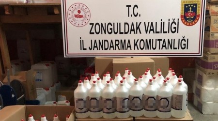 Dezenfektan görünümlü sahte içki imalatı