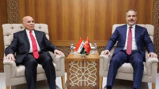 Dileri Bakan Fidan, Irakl mevkida Hseyin ile grt