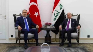 Dileri Bakan Fidan, Irakl mevkida Hseyin ile grt