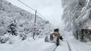 Dou Karadeniz'de 209 ky yolu ulama kapand