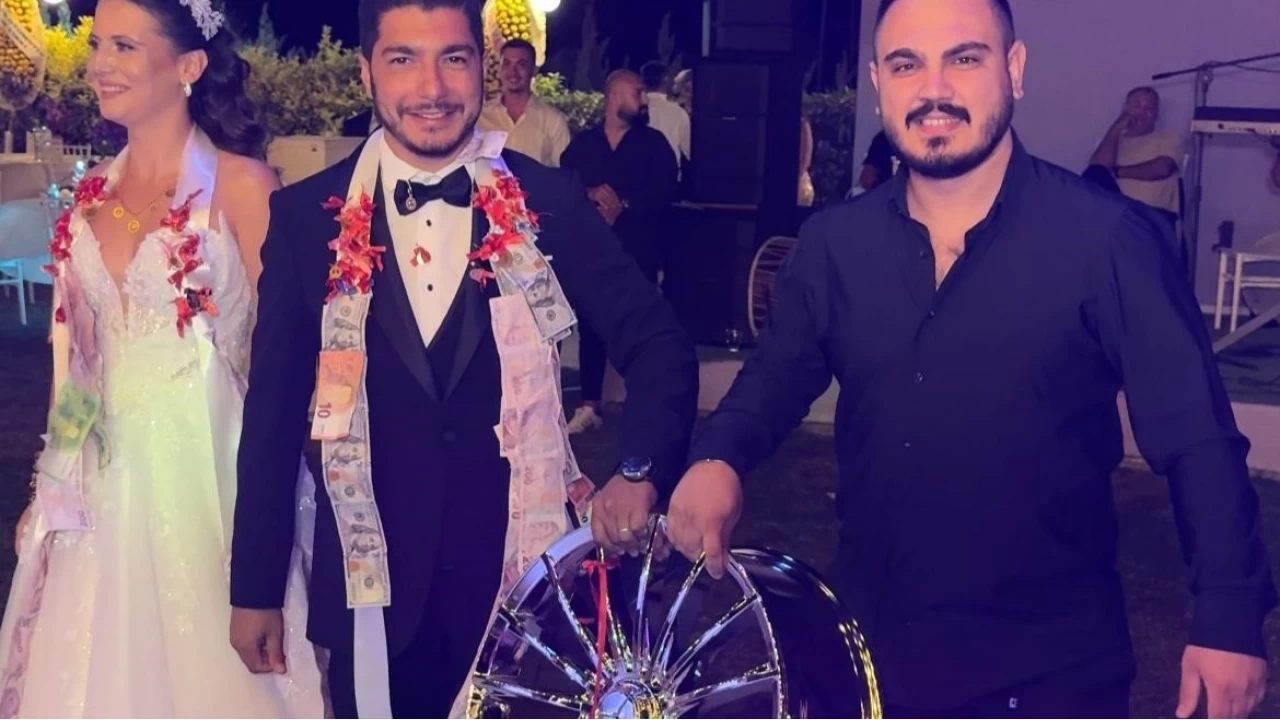 Dnde gelin ve damada jant hediye edildi