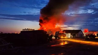 Edirne'de kereste fabrikas�nda yang�n