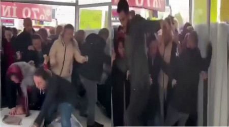 Ekonomi aha kalkt... Ucuz hal izdihamnda 2 kadn hastanelik oldu