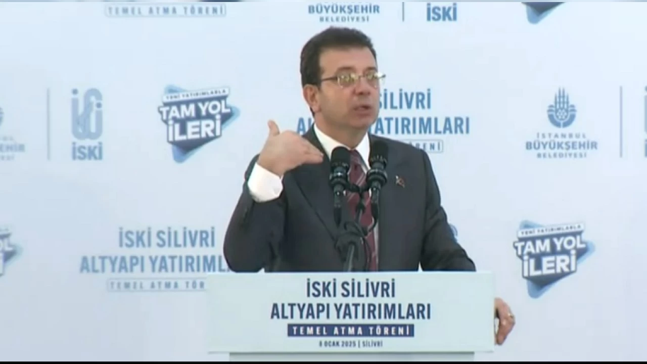 Ekrem İmamoğlu İSKİ'nin Silivri Altyapı Yatırımları Temel Atma Töreninde konuştu