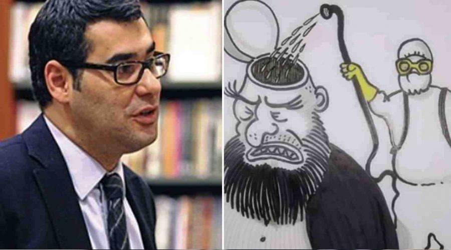 Enver Aysever'in karikatür paylaşımına para cezası