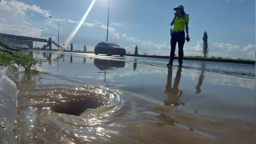 Erzurum'da yamur sele dnt