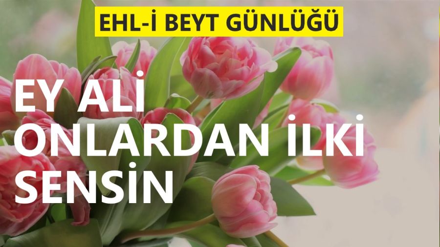Ey Ali, onlardan ilki sensin